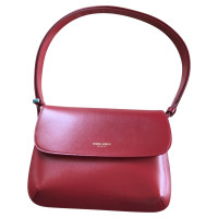 Giorgio Armani La Prima Shoulder Bag Leer in Rood