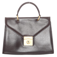 Jil Sander Handbag Leather in Bordeaux