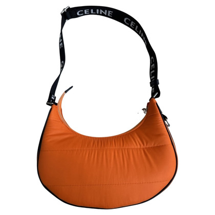 Céline Ava Strap Bag aus Canvas in Orange