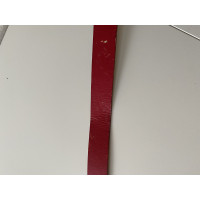 Calvin Klein Jeans Belt Leather in Red