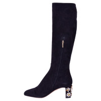 Dolce & Gabbana Stiefel aus Wildleder in Schwarz