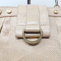 John Galliano Handtasche aus Leder in Beige