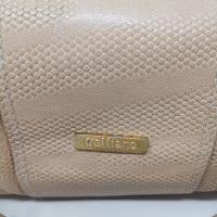 John Galliano Handtasche aus Leder in Beige