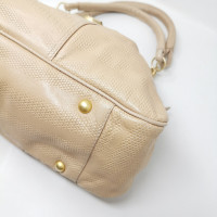 John Galliano Handtasche aus Leder in Beige