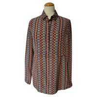 Akris Zijden blouse met patroon
