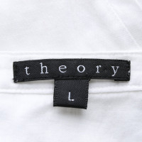 Theory Top en Coton en Blanc