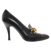Chanel Pumps/Peeptoes Leather in Black