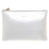 Coccinelle Silberfarbene Clutch