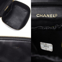 Chanel Vanity Case aus Leder in Schwarz