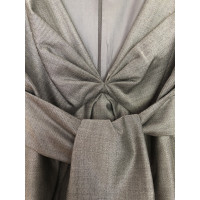 Alexander McQueen Vestito in Seta in Grigio