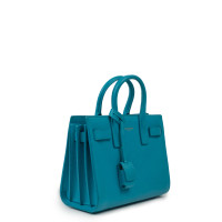 Saint Laurent Sac De Jour aus Leder in Blau