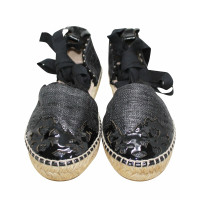 Marchesa Sandalen aus Baumwolle in Schwarz