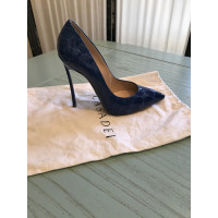 Casadei Pumps/Peeptoes Leather in Blue