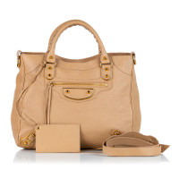 Balenciaga Shoulder bag Leather in Beige