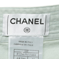 Chanel Pantalon de couleur menthe
