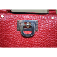 Dkny Handtasche aus Leder in Rot
