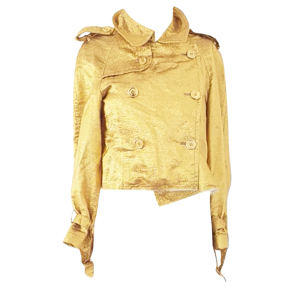 Comme Des Garçons Jacke/Mantel aus Viskose in Gold