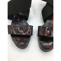 Walter Steiger Sandals Patent leather in Brown