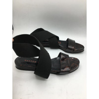 Walter Steiger Sandals Patent leather in Brown