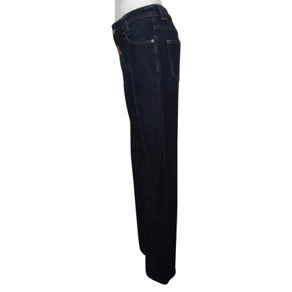 John Galliano Blaue Jeans mit hoher Taille