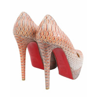 Christian Louboutin Sandals Leather in Orange