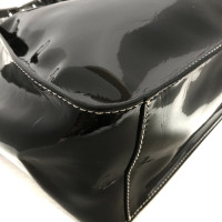 Stella McCartney Logo Patent leather in Black