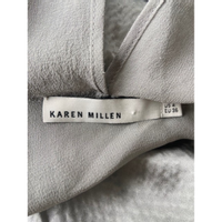 Karen Millen Oberteil aus Seide in Grau