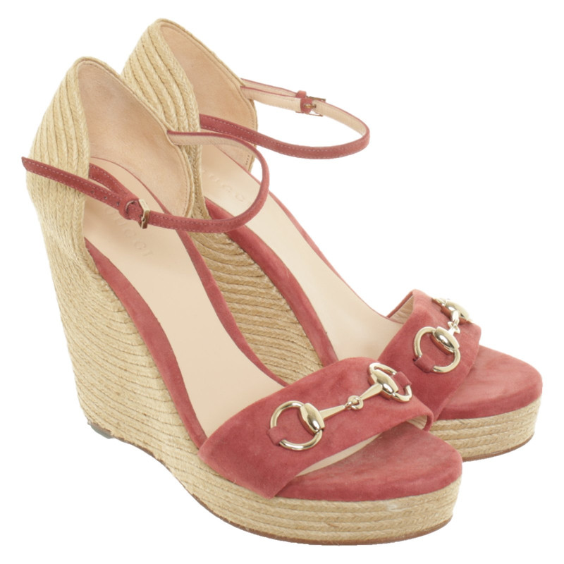 Gucci Wedges Suede - Second Hand Gucci 
