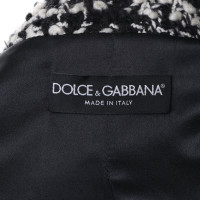 Dolce & Gabbana Bouclé-Jacke mit Muster