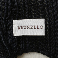 Brunello Cucinelli Gebreide trui zwart