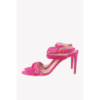Alberta Ferretti Sandalen aus Leder in Rosa / Pink