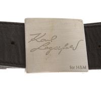 Karl Lagerfeld Cintura in Pelle in Nero