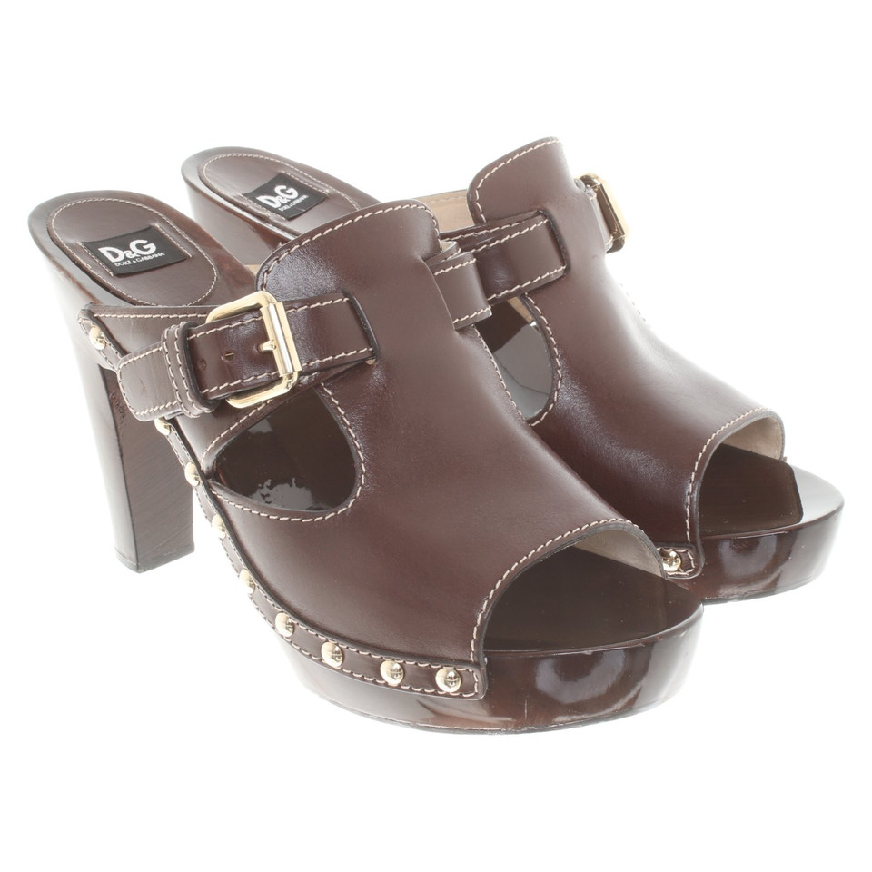 D&G Sandales en marron