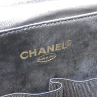 Chanel Vanity Case Leer in Zwart