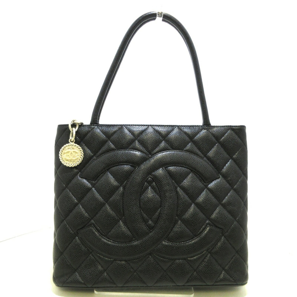 Chanel Medallion Leather in Black