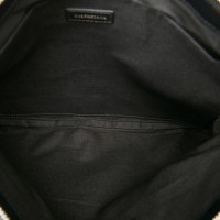 Balenciaga Clutch aus Canvas in Schwarz