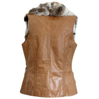 Hoss Intropia Leather/fur vest