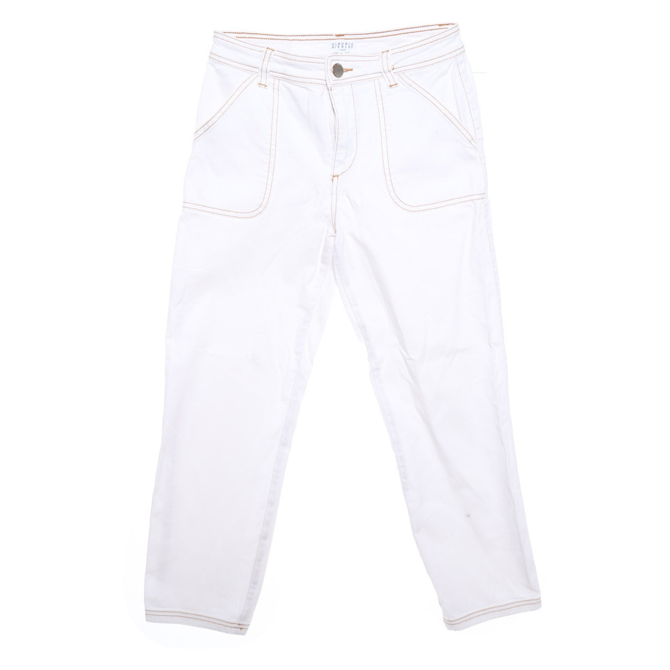 Claudie Pierlot Jeans aus Baumwolle in Weiß