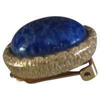 Christian Dior orecchini di pietra blu