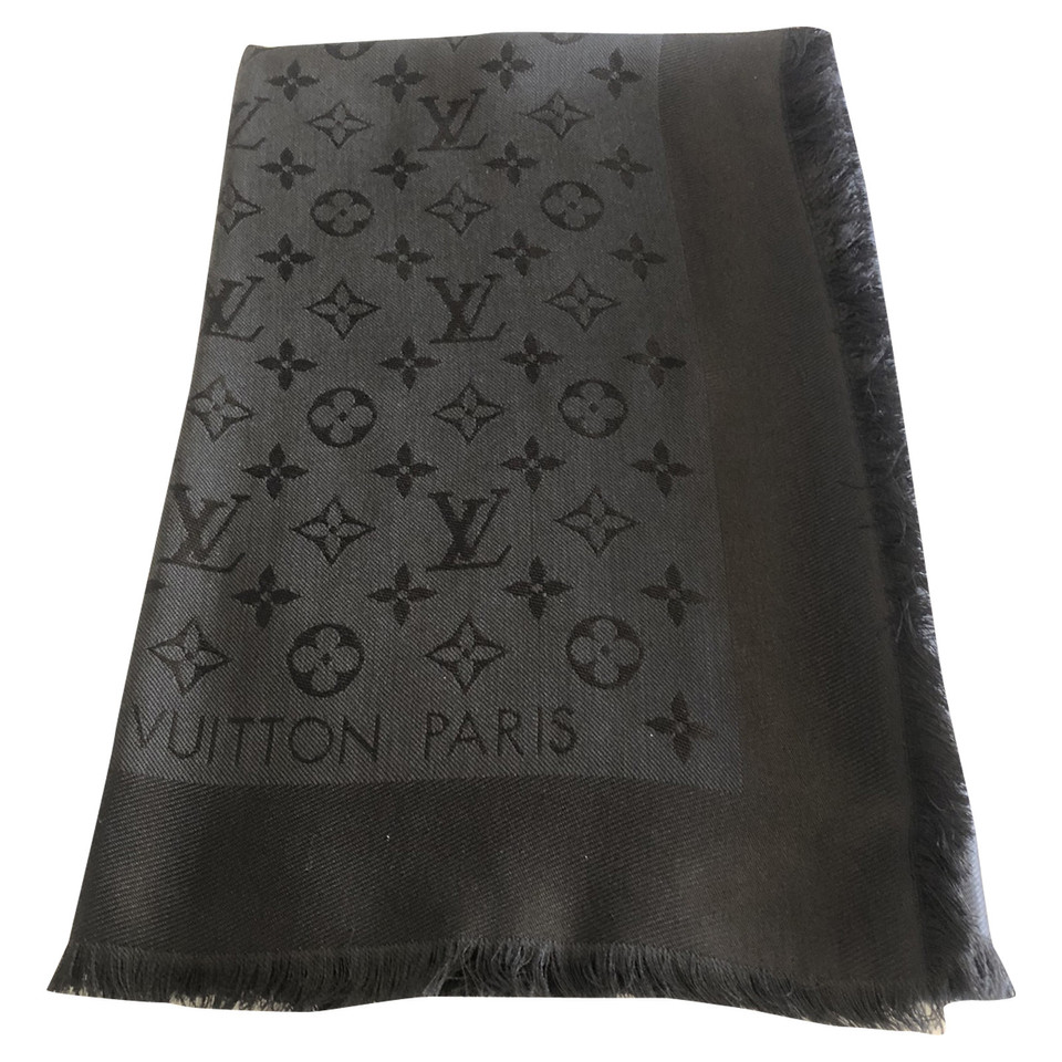 Louis Vuitton Monogram Tuch Zijde in Zwart