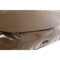 Agl Handbag Patent leather in Brown