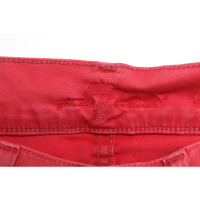 7 For All Mankind Trousers Cotton in Red