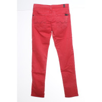 7 For All Mankind Trousers Cotton in Red