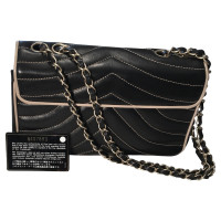 Chanel black/beige flap bag 