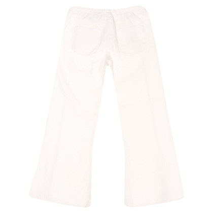 Chanel Hose aus Viskose in Weiß