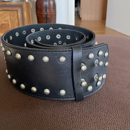 Ba&Sh Belt Leather in Black
