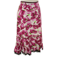 Dolce & Gabbana Zijden rok met bloemenprint