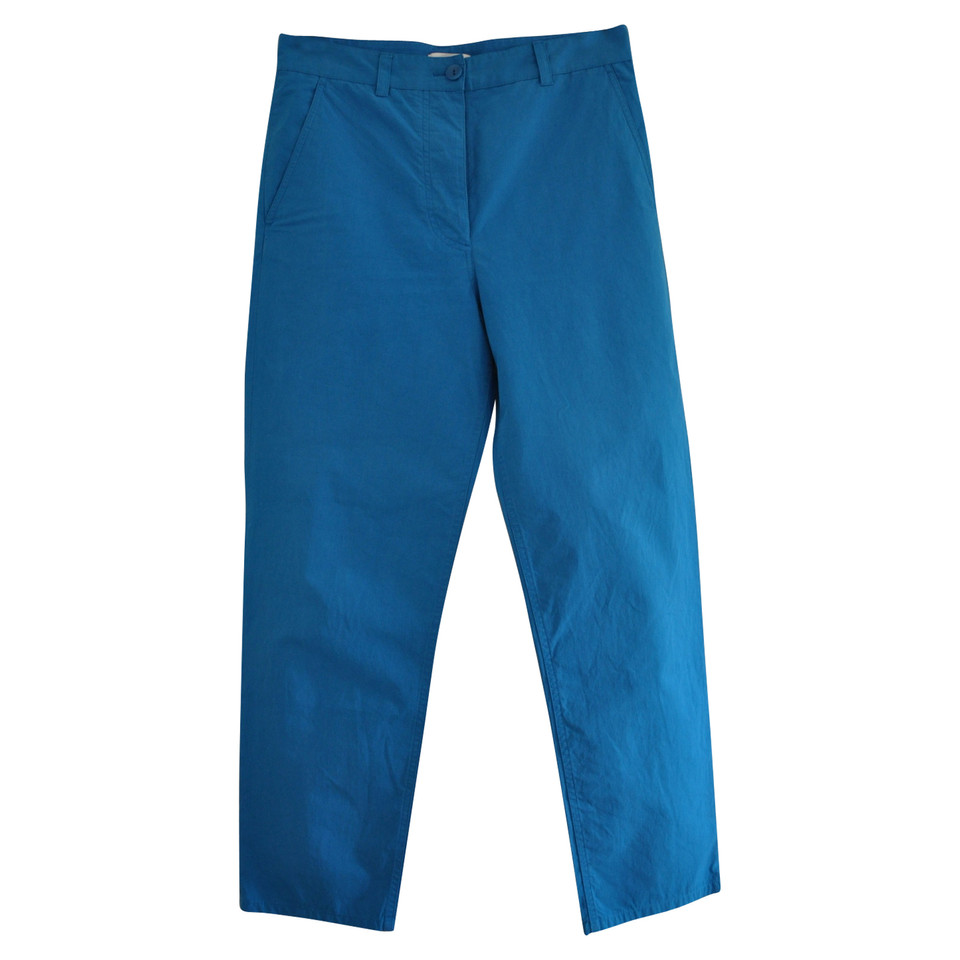Cos Trousers Cotton in Blue