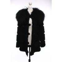 Longchamp Jacket/Coat Fur in Black