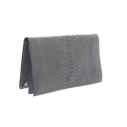 Calvin Klein Clutch Bag Leather in Grey